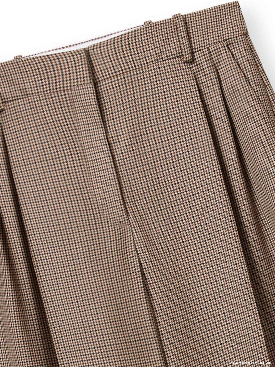 Cheap Iconic houndstooth McCartney cropped Stella Women trousers 0706